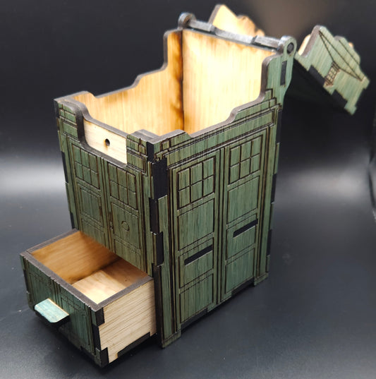 Boîte à cartes avec tiroir