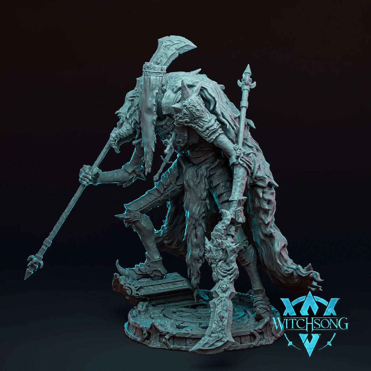 Faceless King – 12K Resin D&D Miniature (With Base and Background) for Tabletop RPGs