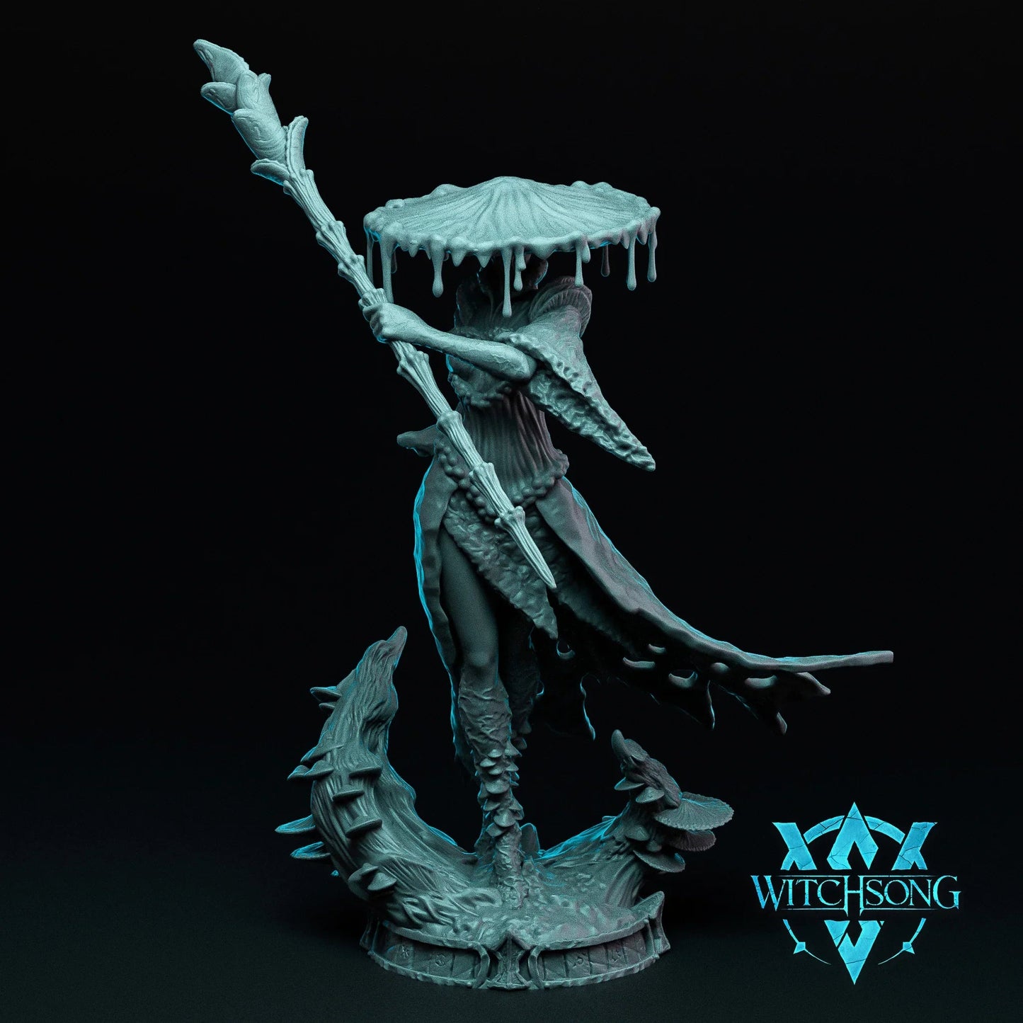 Fungal Queen Presides – 12K Resin D&D Miniature (With Base) for Tabletop RPGs
