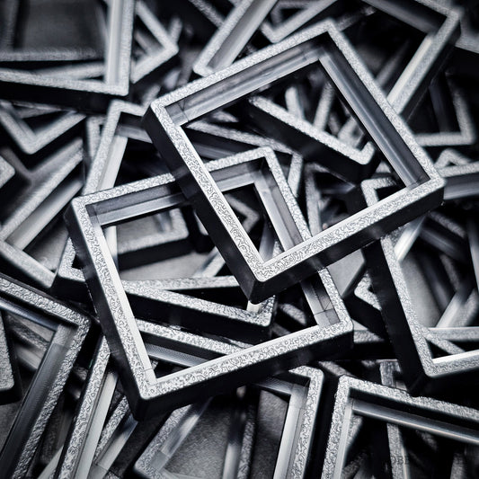 25–30mm Square Base Adapters | Injection Moulded | No Rebasing Required | Fits Popular Fantasy Miniatures