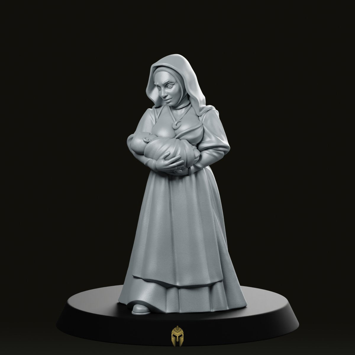 Breast Feeding Mother Fantasy Miniature