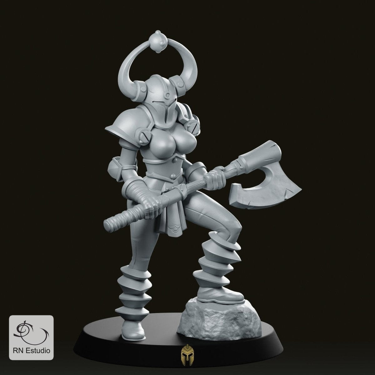 HeroQuest Chaos Helmet Female 2 Miniature