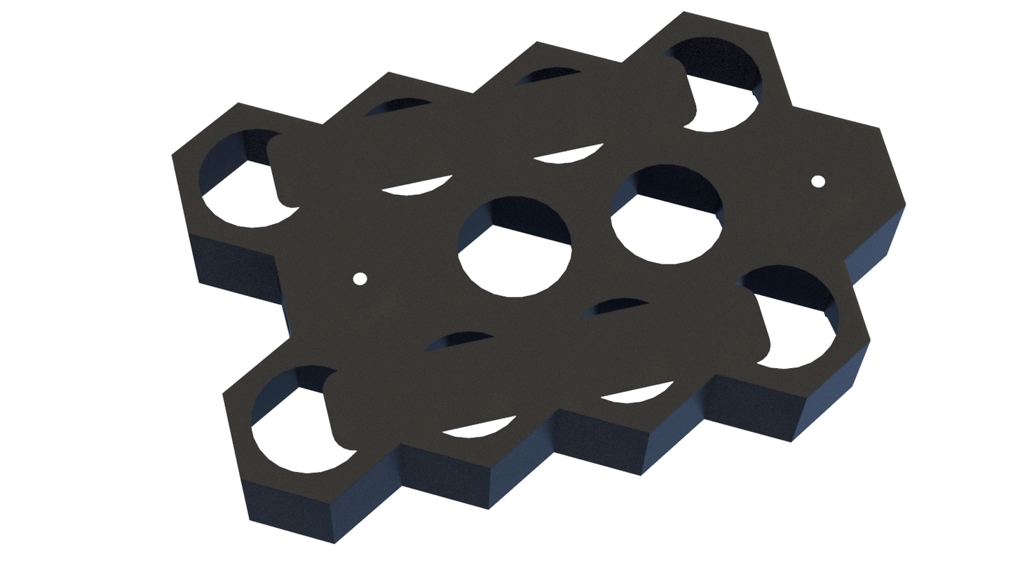 Citadel Paint Storage for 40k: 32mm Hex Wall & Desk Organiser (MODULAR)