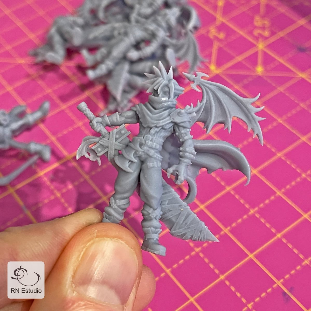 Fantasy Claude with Wings JRPG Miniature