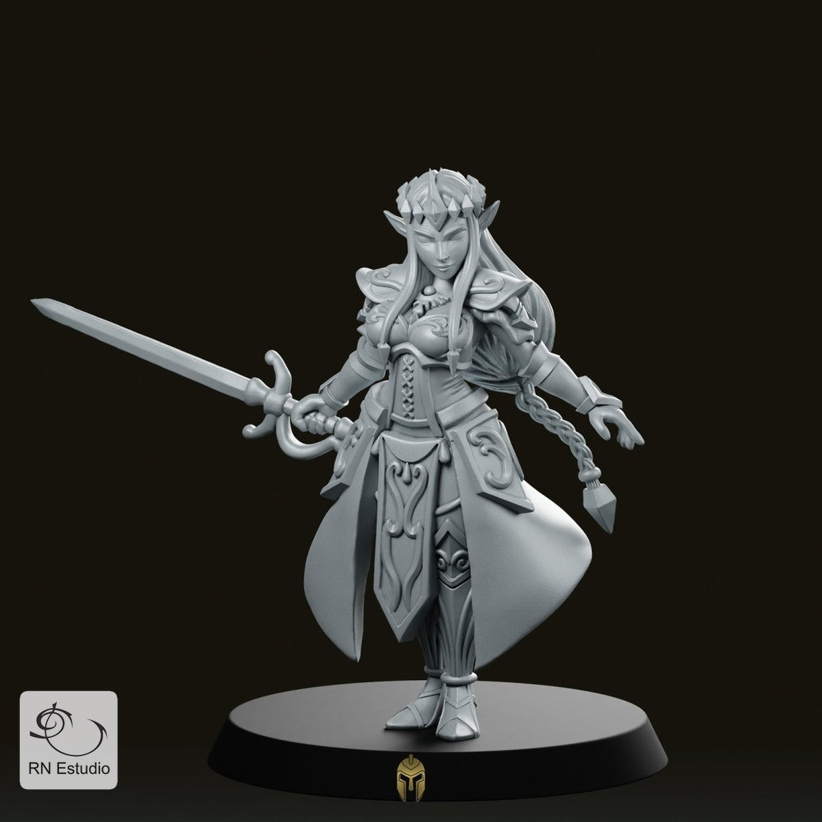 Fantasy Zalidra Elven Princess Miniature