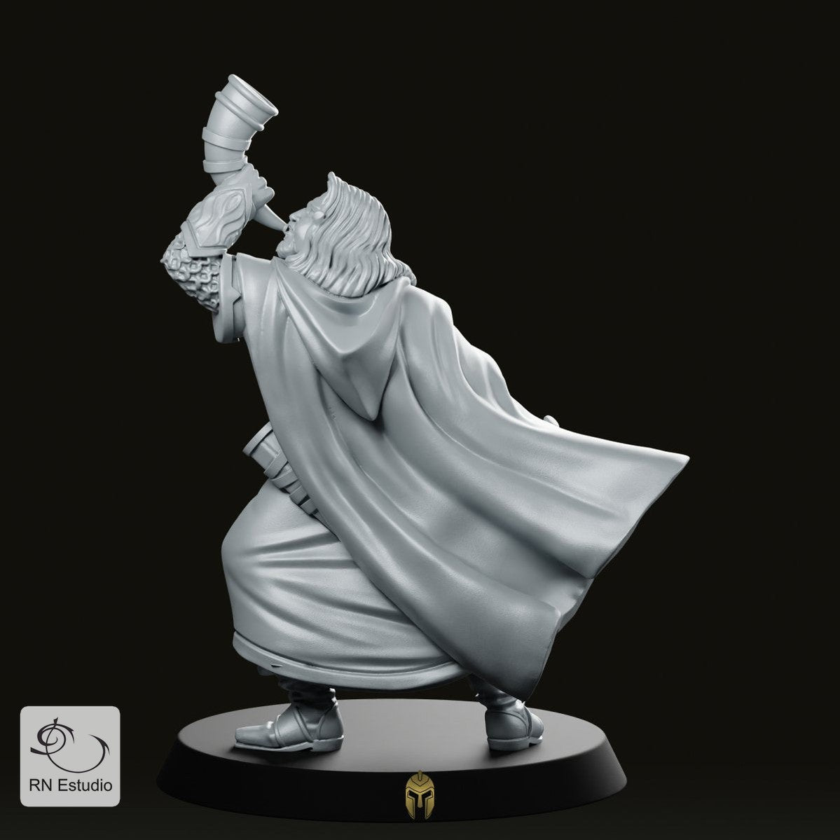 Hero Bogamir LOTR Horn & Sword Miniature