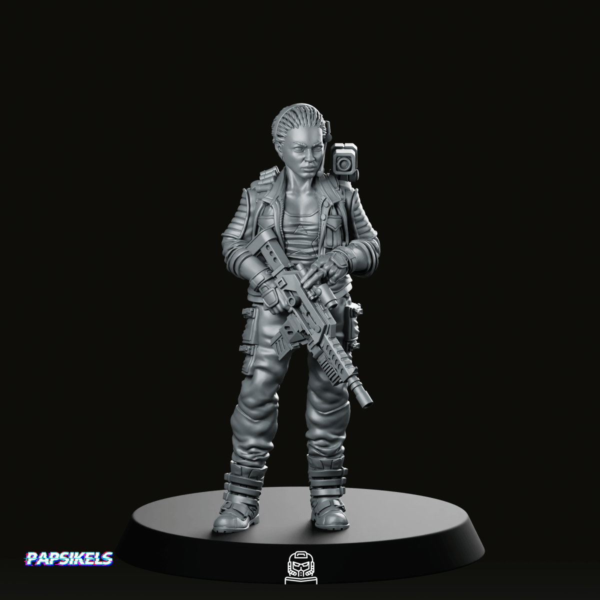 Human Colonial Marine Colonel Eula Hendricks 6 Miniature
