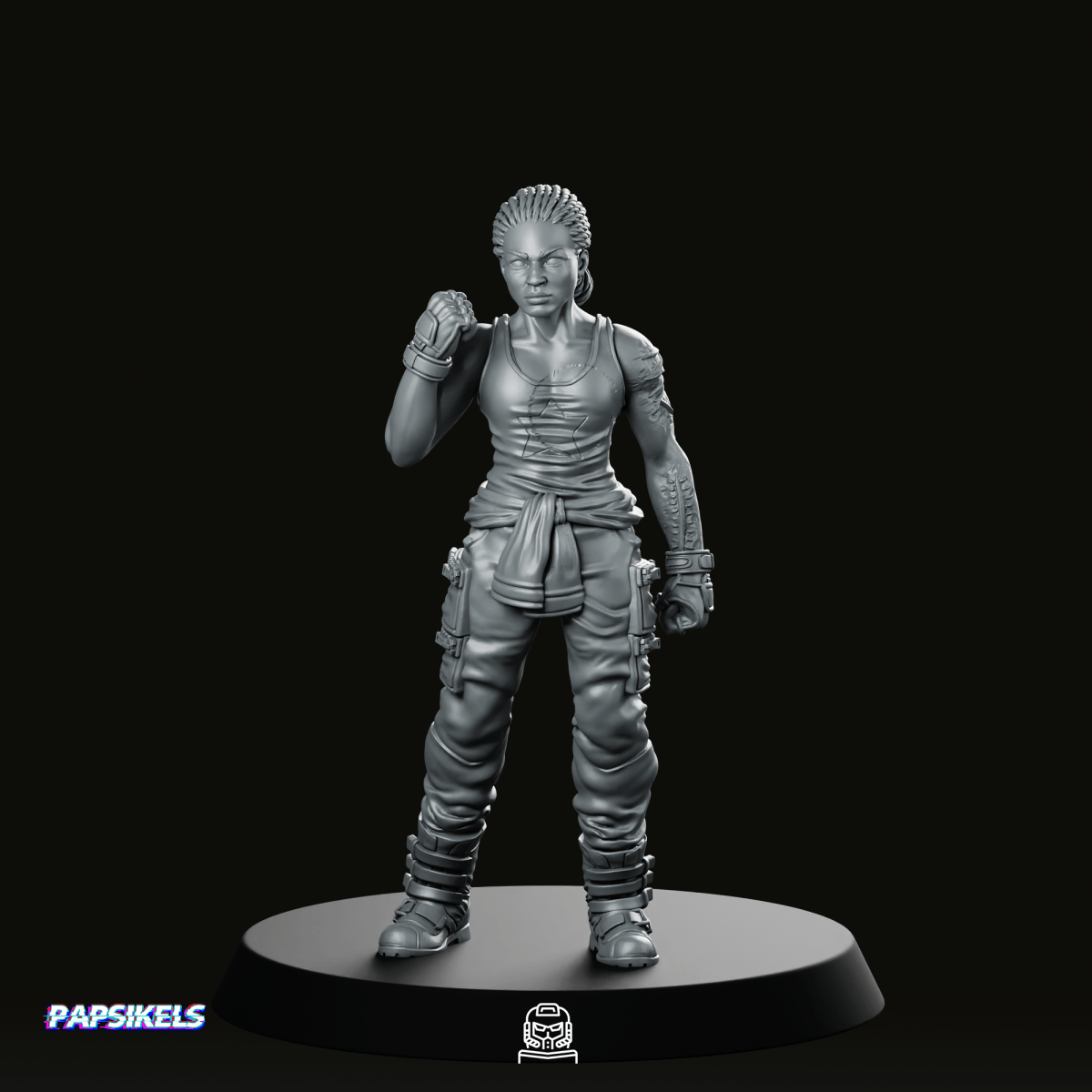 Human Colonial Marine Colonel Eula Hendricks 8 Miniature