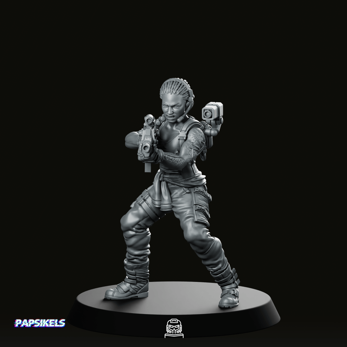 Human Colonial Marine Colonel Eula Hendricks Miniature