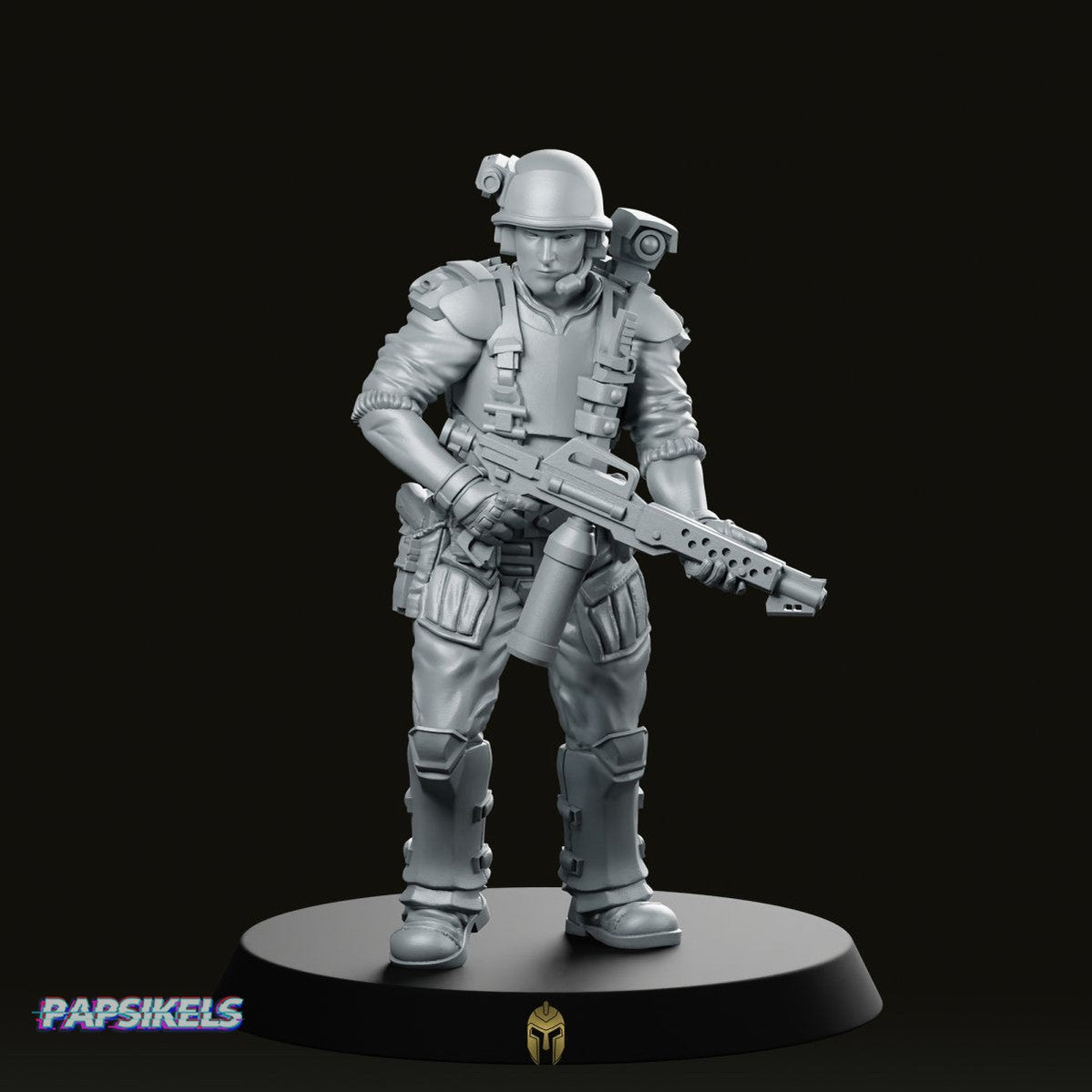 Human Colonial Marine Pvt Lance Lyles Miniature
