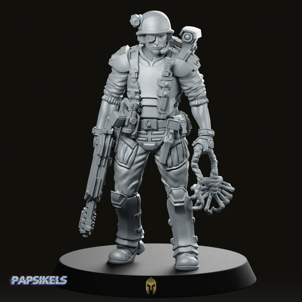 Human Colonial Marine Pvt Michael Brown Miniature