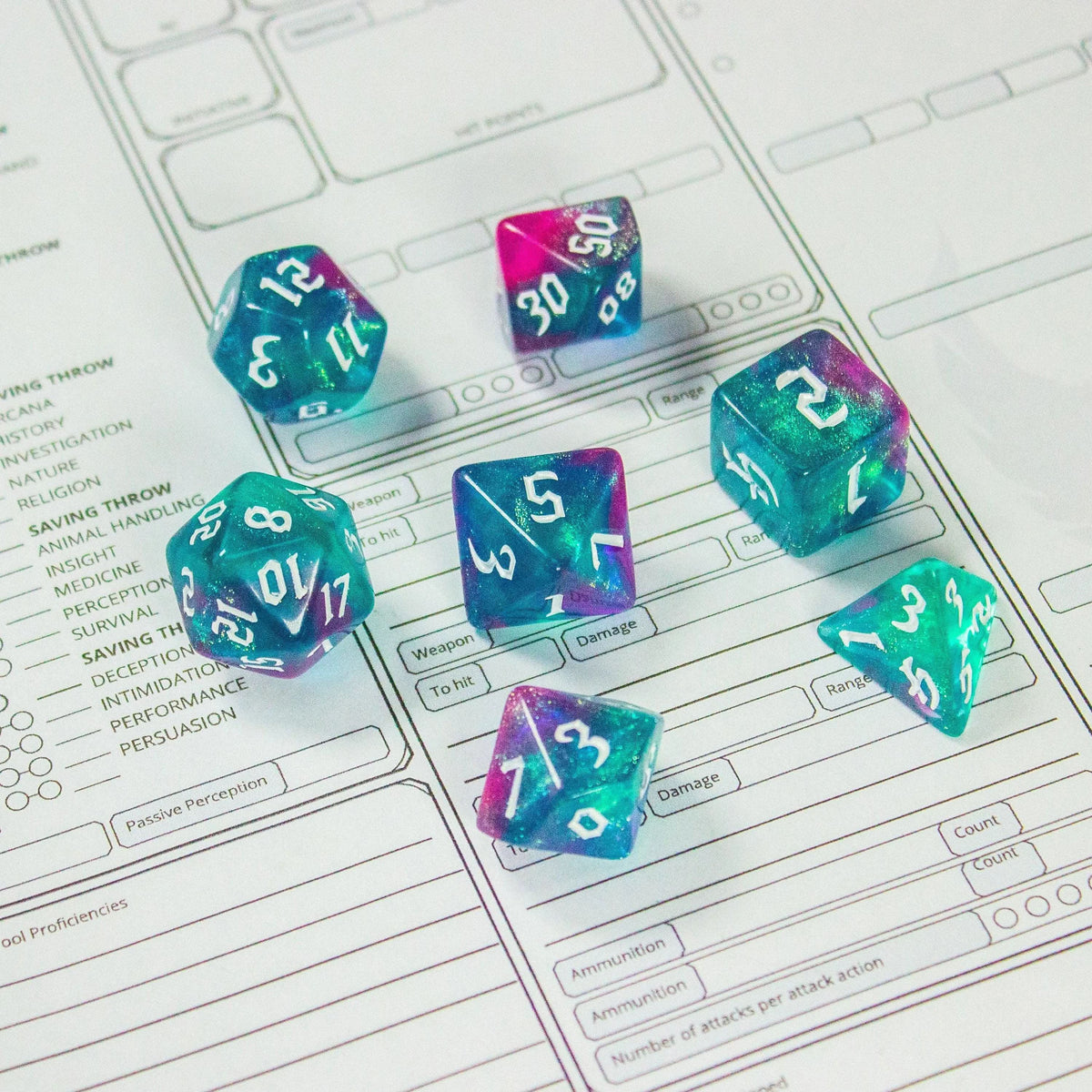 Cosmic Fog Dice Set