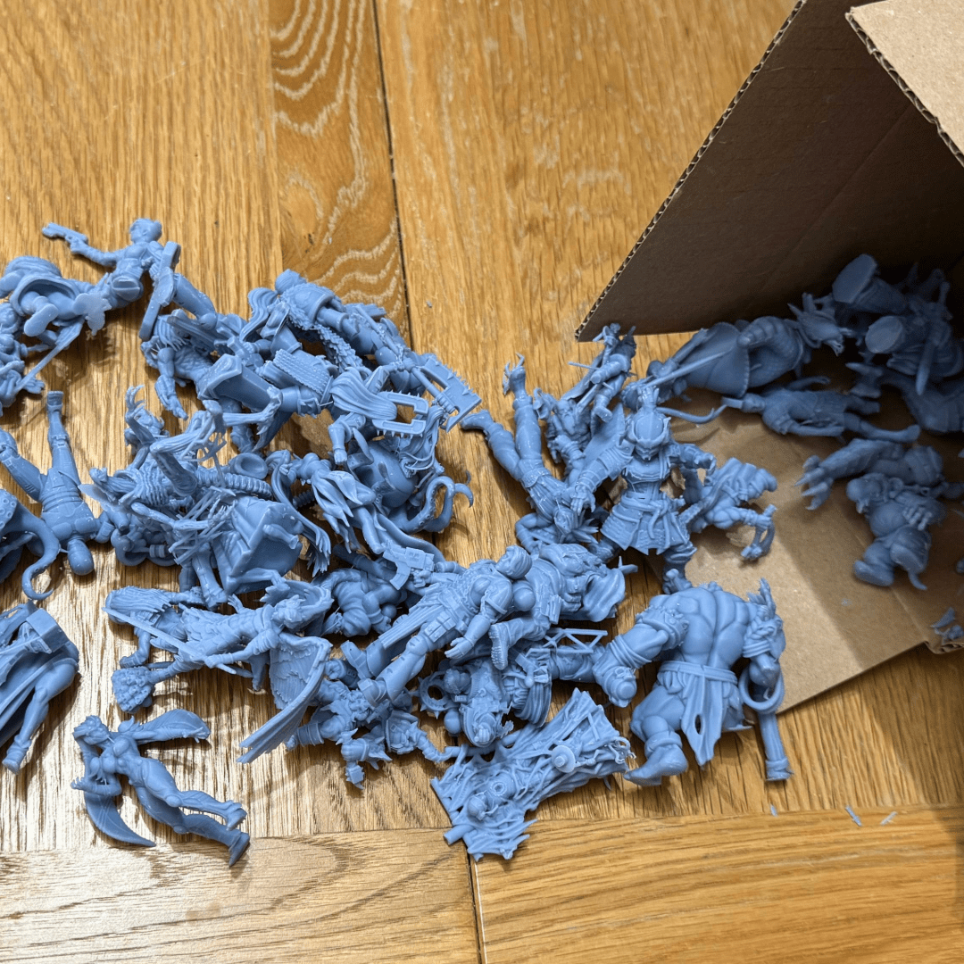 Large Resin Miniatures Seconds Box - all faulty or incomplete miniatures
