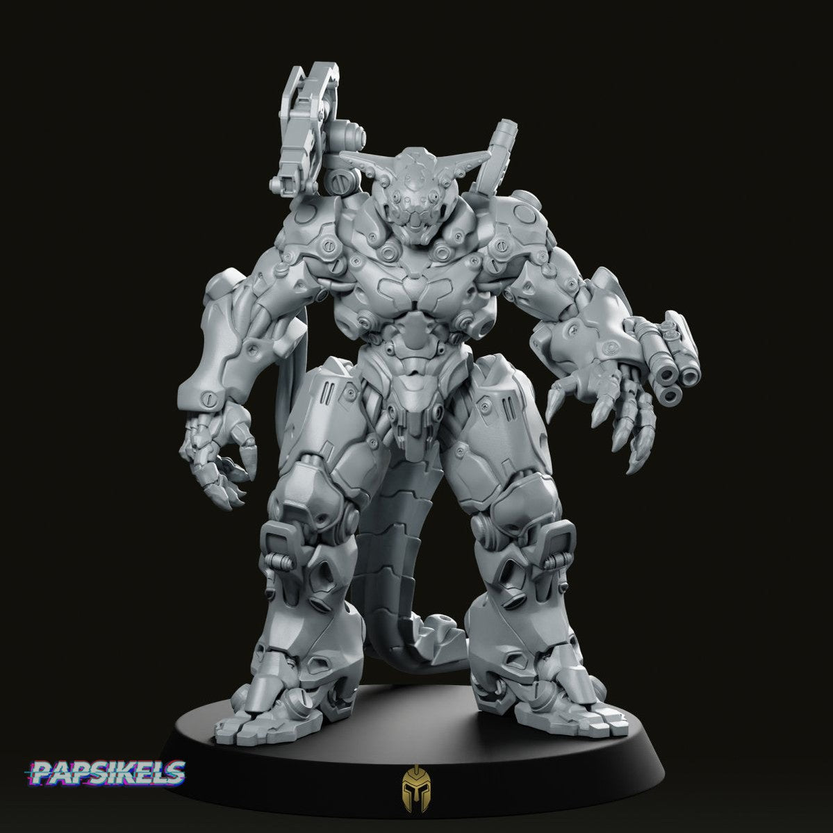 Lord Asharnel Cyborg Demon Boss Miniature