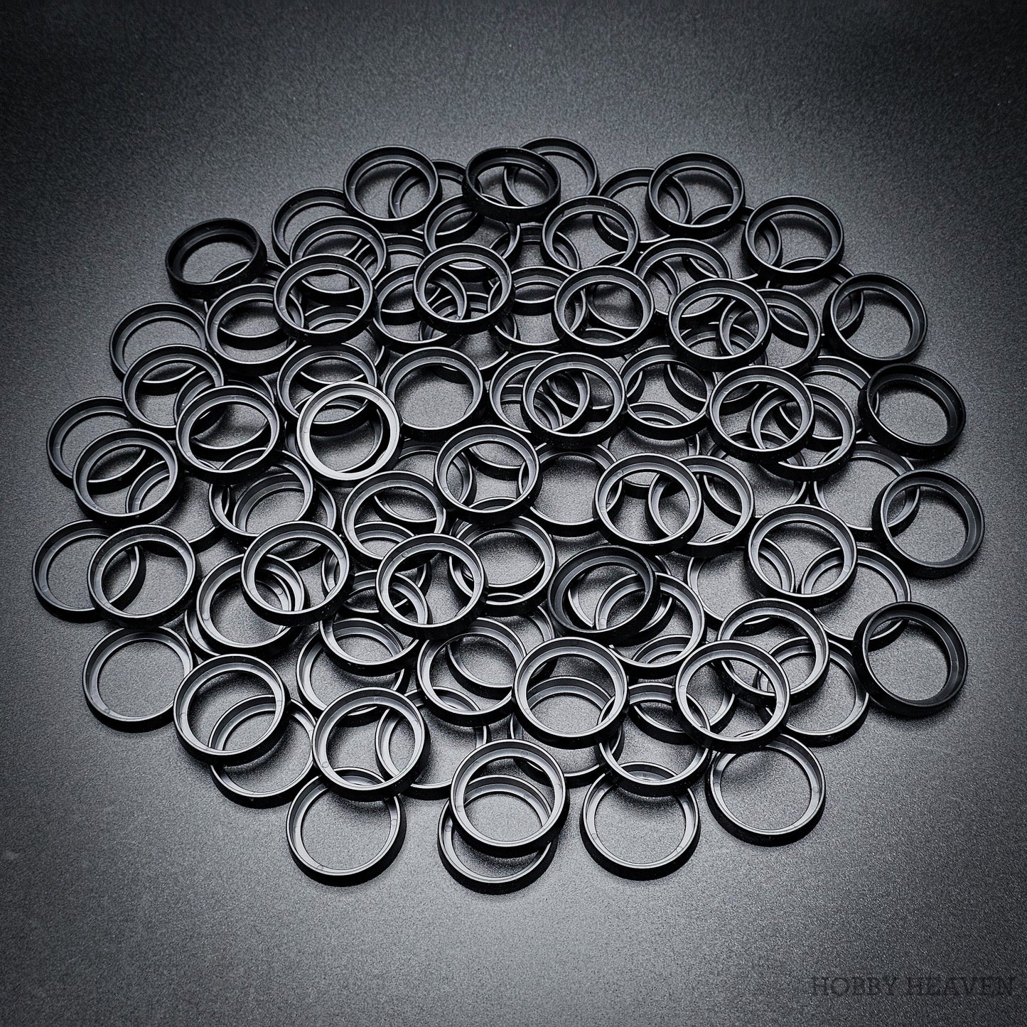 25mm to 28mm Round Base Converters ABS Plastic