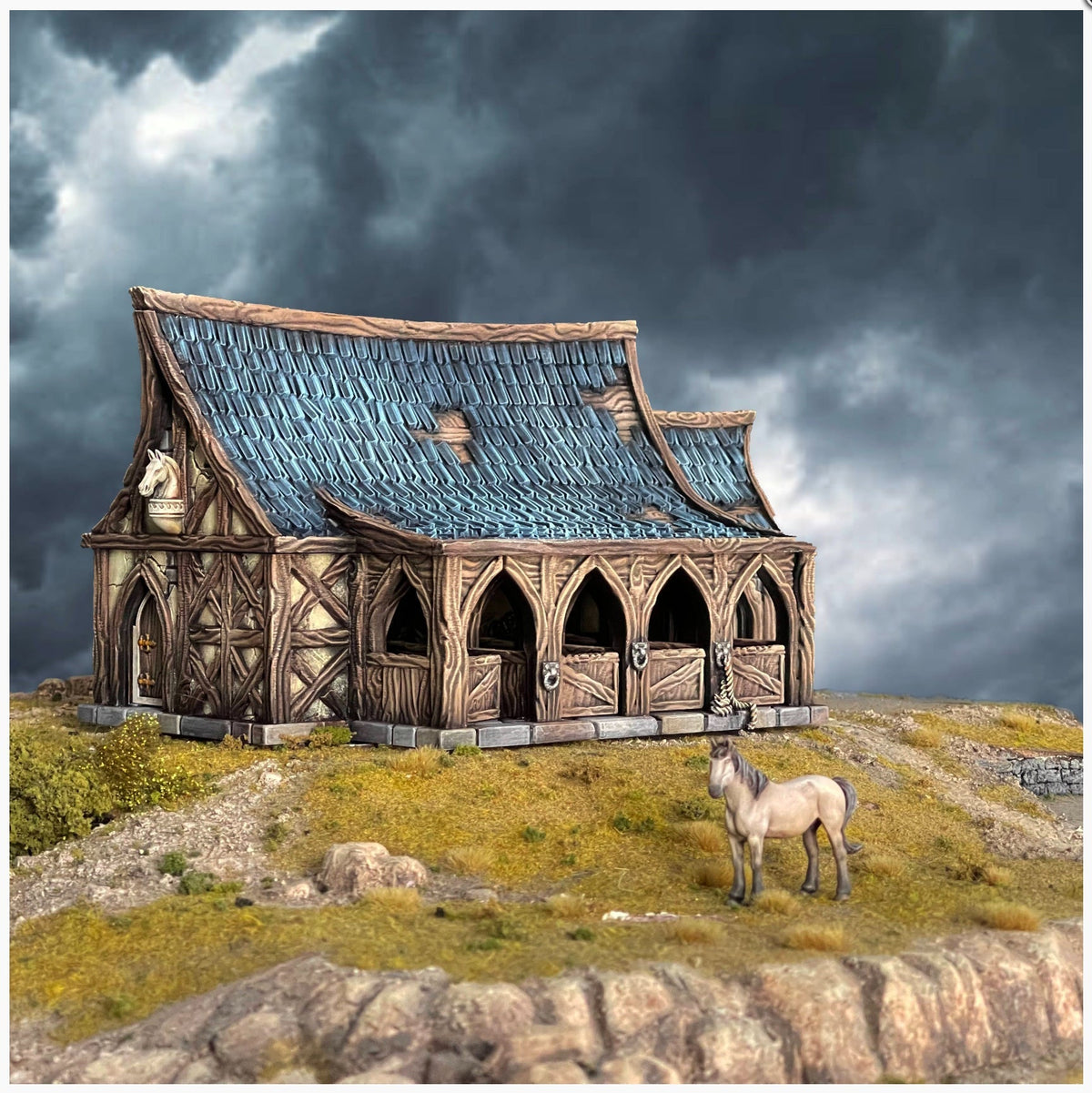 Stables: A 28mm Terrain Piece for Epic Adventures