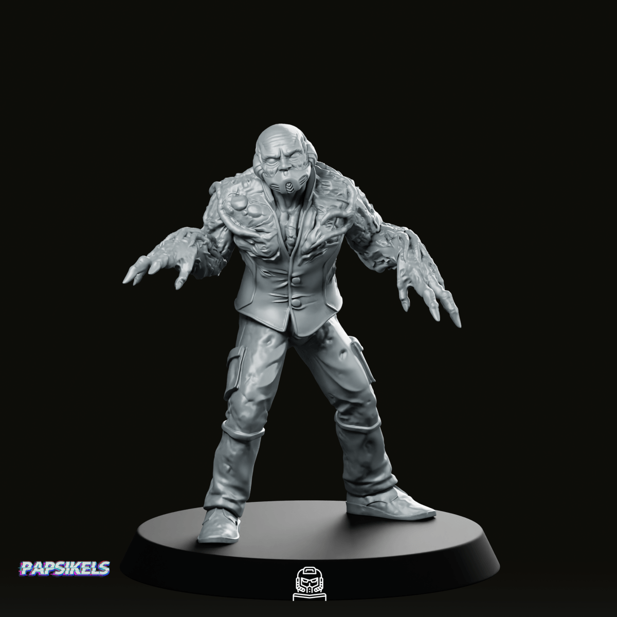 Trench Soldier Voteless Squid Mind Zombie 3 Miniature