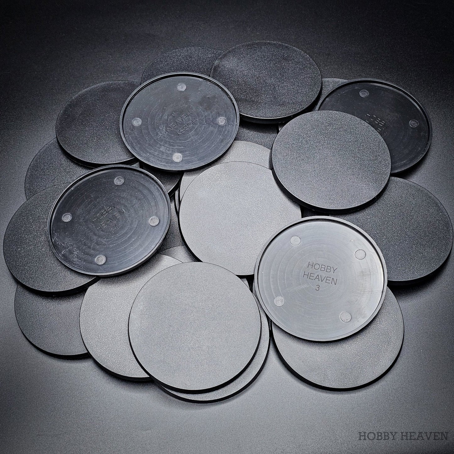 100mm Round Plain Plastic Bases