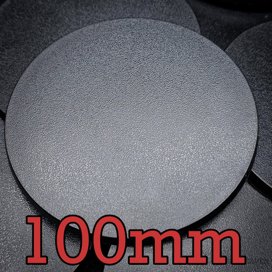 100mm Round Plain Plastic Bases