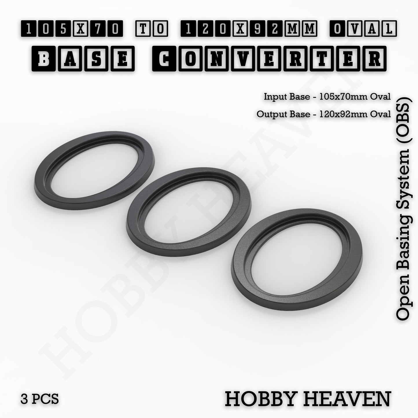 Oval To Oval Bases Size Converters 3d Print Full Range