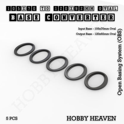 Oval To Oval Bases Size Converters 3d Print Full Range