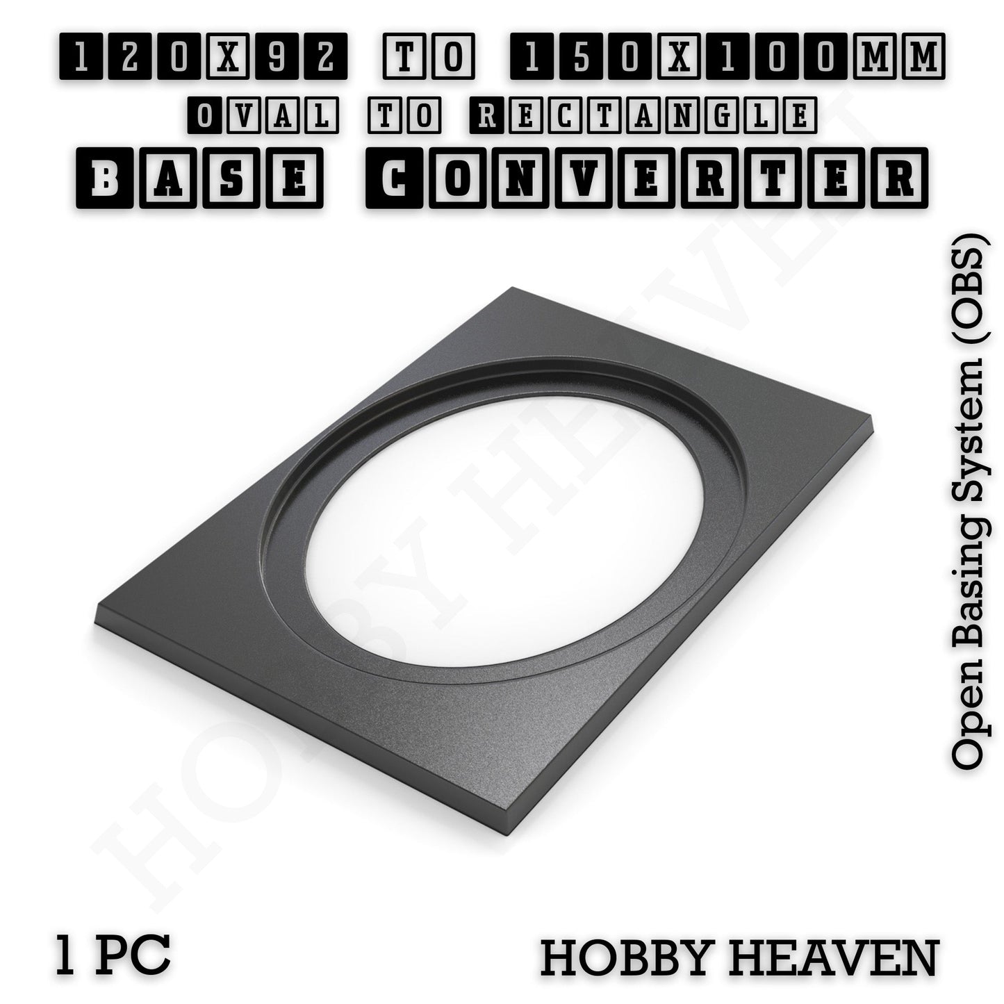 Wargaming Oval to Rectangle Base Converters – Tabletop Games | 3D Printed Tabletop Accessories