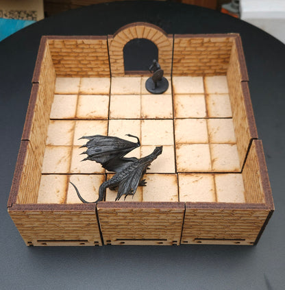 Modular Dungeon Terrain Set - 9 Section Starter Set