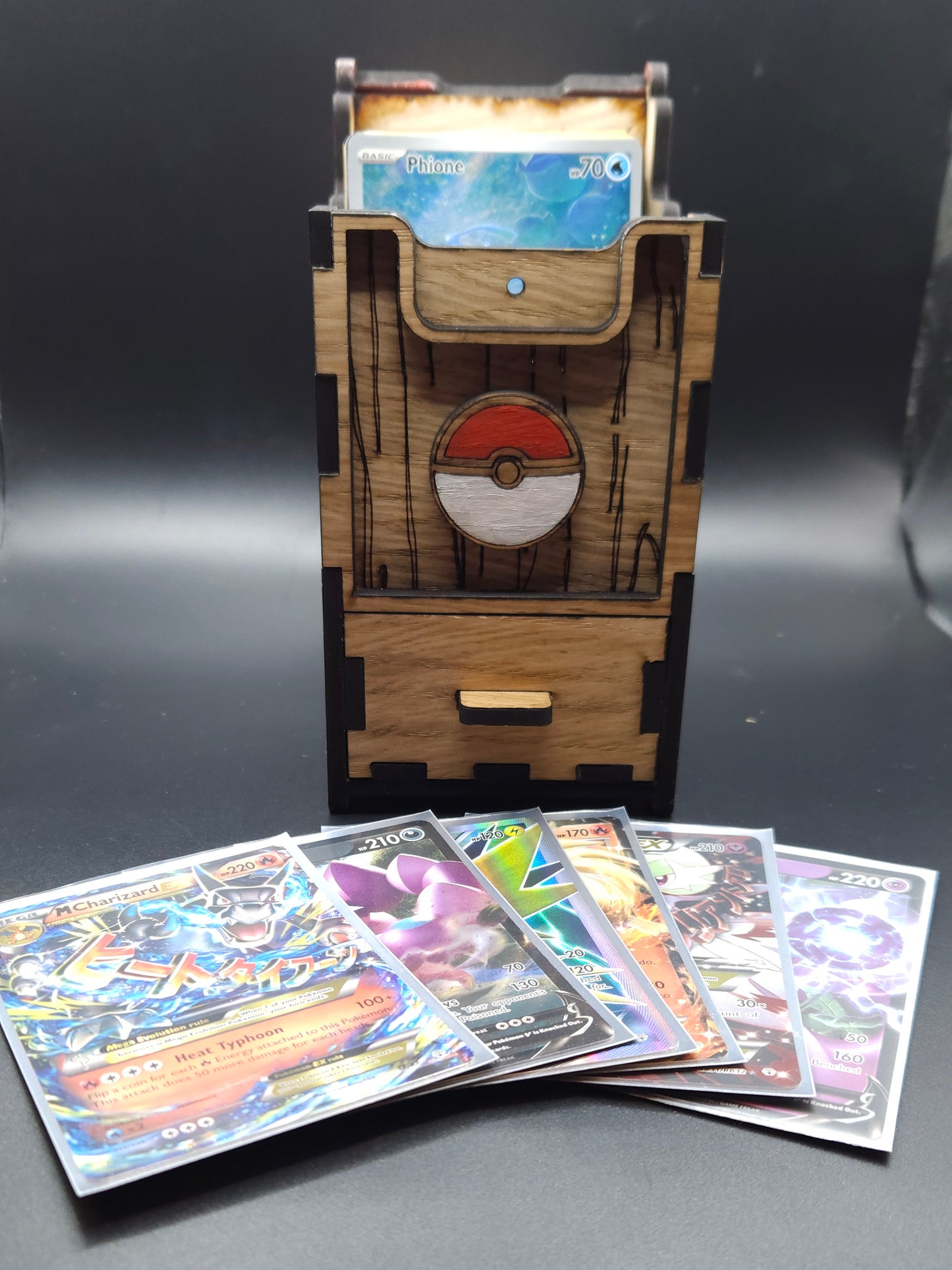 Pokeball Card Box with Drawer