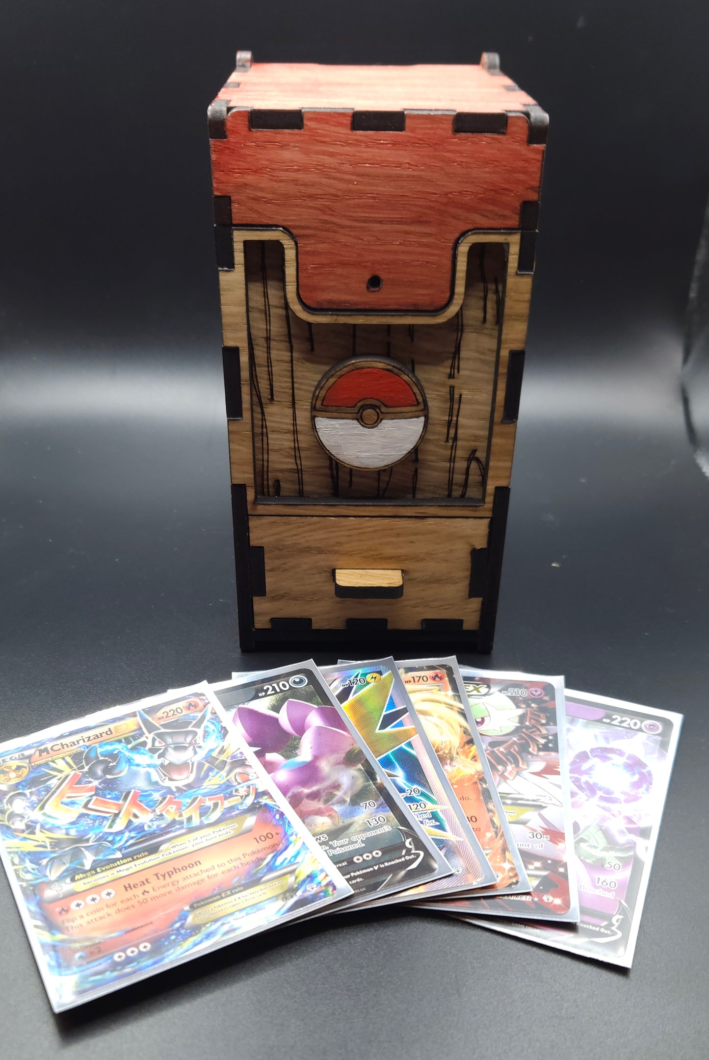 Pokeball Card Box with Drawer