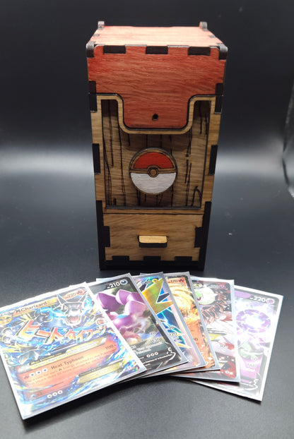 Pokeball Card Box with Drawer