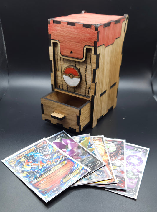 Boîte à cartes avec tiroir