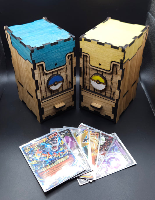Boîte à cartes avec tiroir