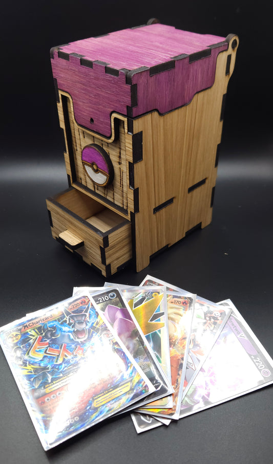 Boîte à cartes avec tiroir