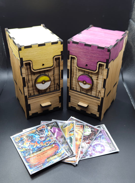 Boîte à cartes avec tiroir