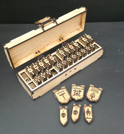 DnD Initiative Tracker Set und Aufbewahrungsbox
