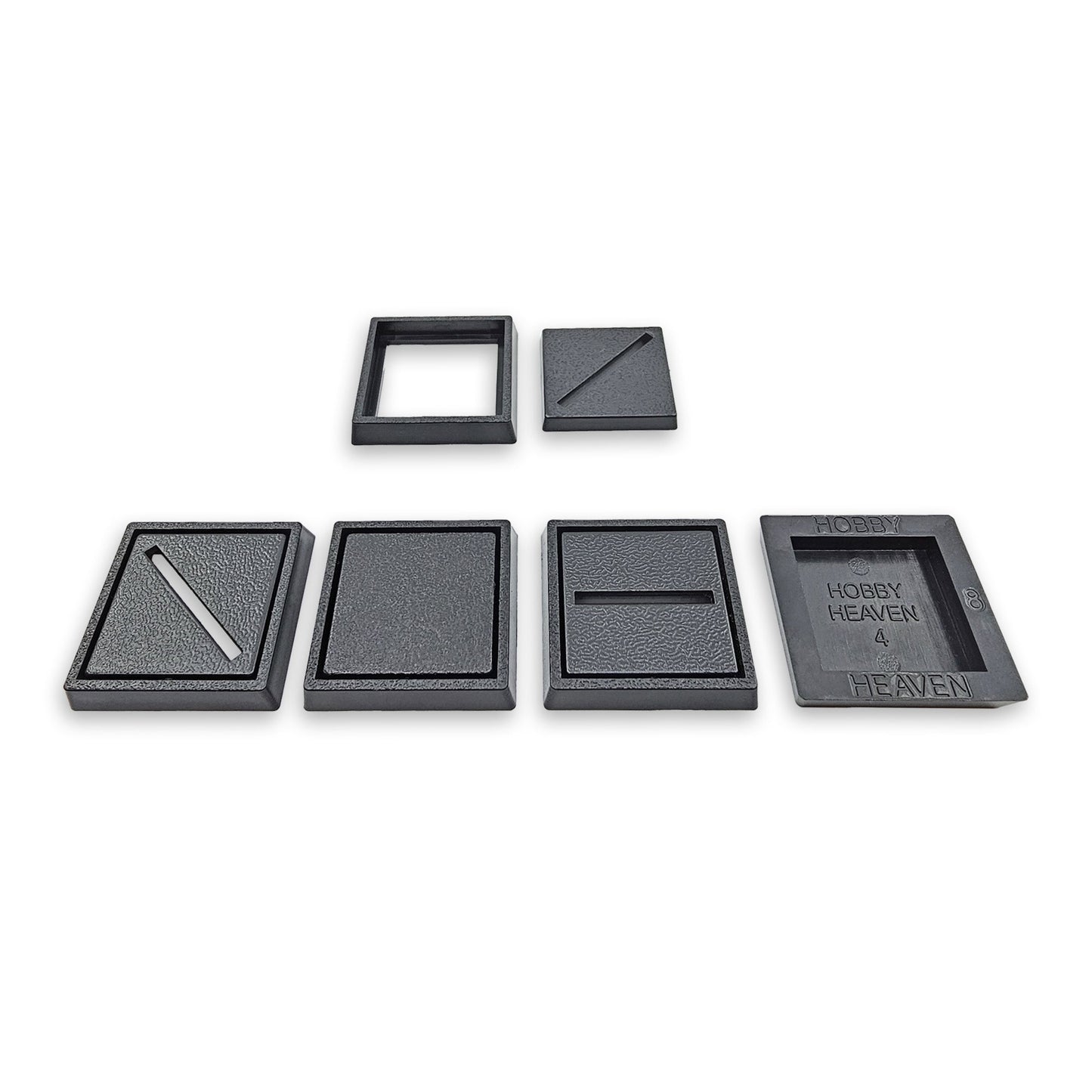 25–30mm Square Base Adapters | Injection Moulded | No Rebasing Required | Fits Popular Fantasy Miniatures