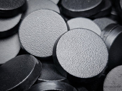 25mm Round Plain Plastic Bases