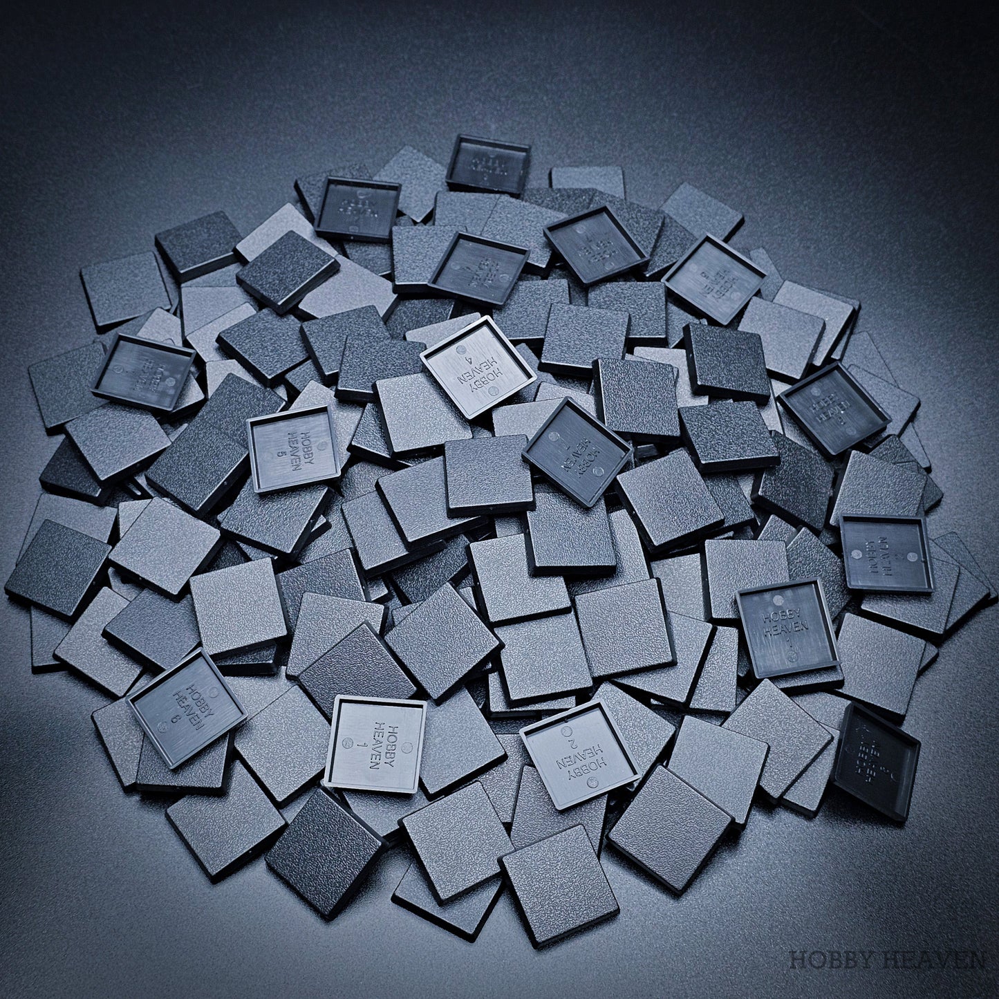 25mm Square Plain Plastic Bases