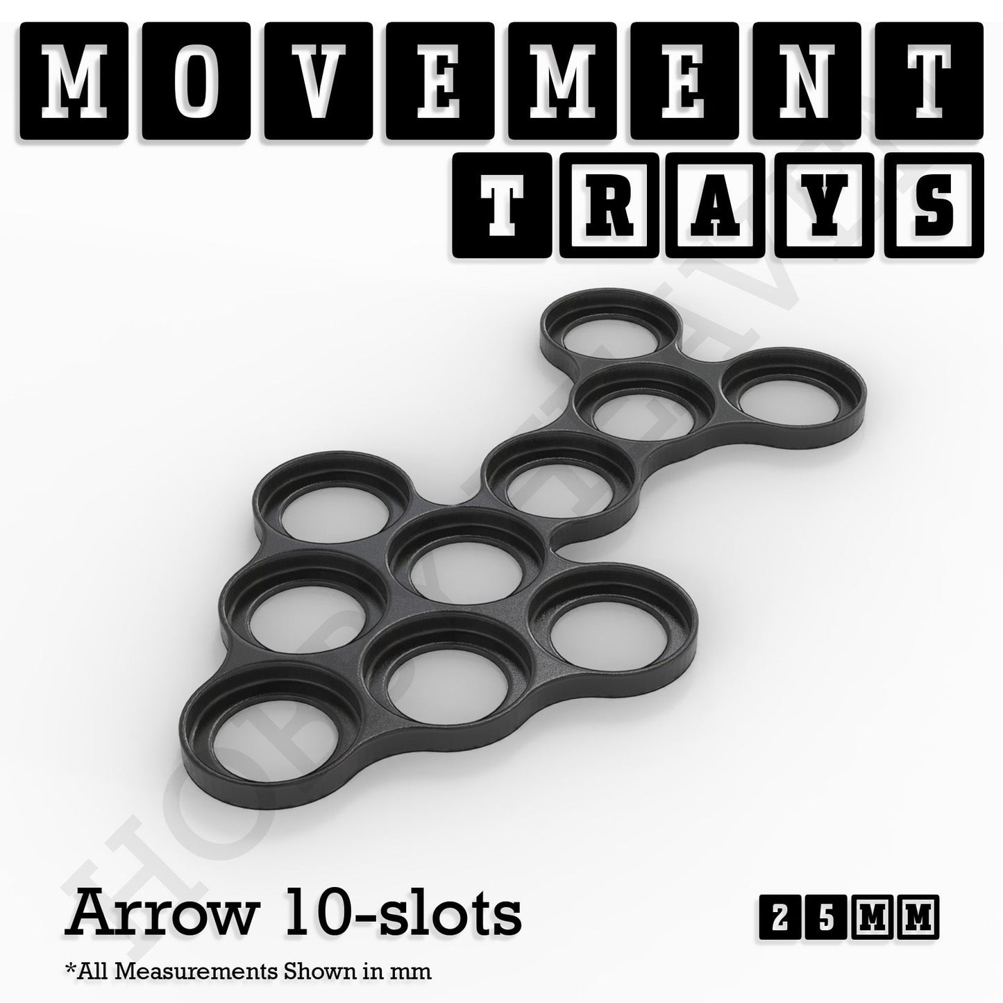25mm Movement Trays for Tabletop Games | Waargaming | Full Range