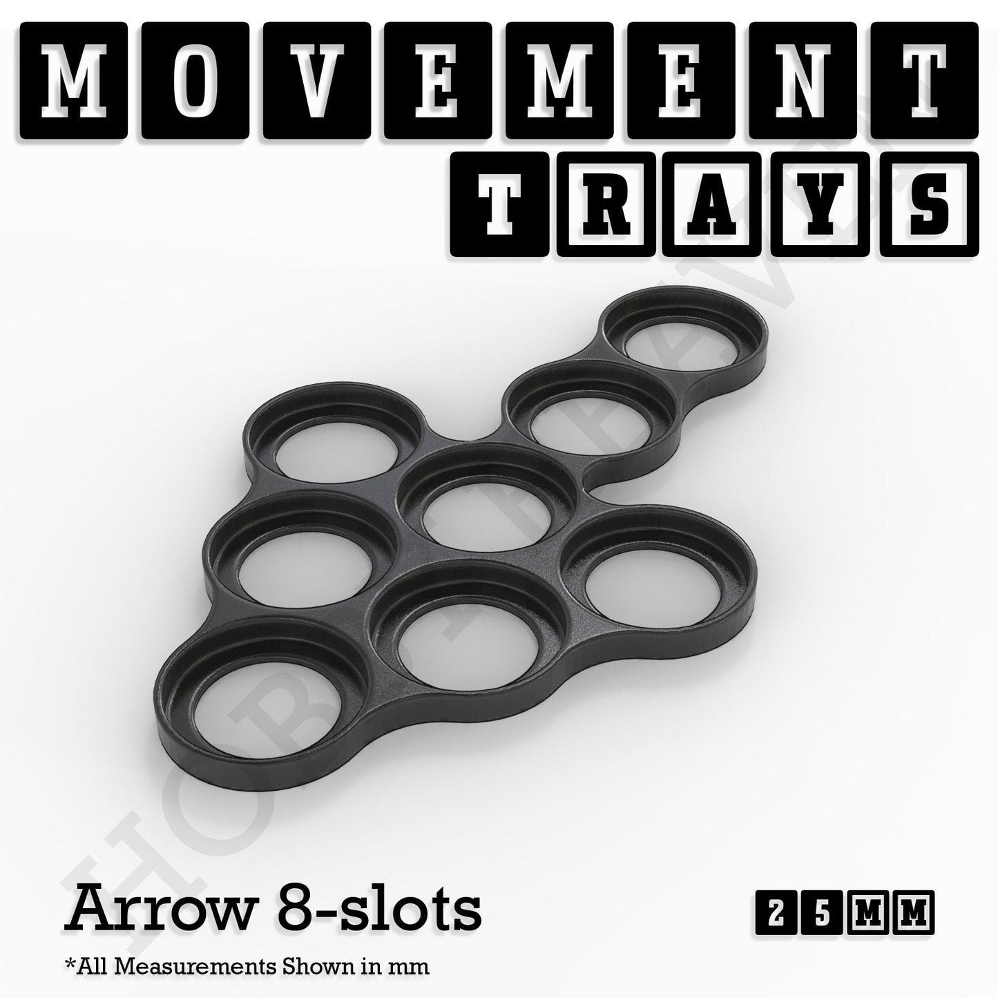 25mm Movement Trays for Tabletop Games | Waargaming | Full Range