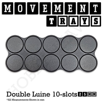 25mm Movement Trays for Tabletop Games | Waargaming | Full Range
