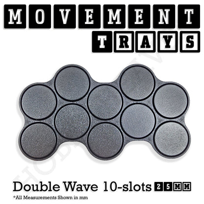 25mm Movement Trays for Tabletop Games | Waargaming | Full Range