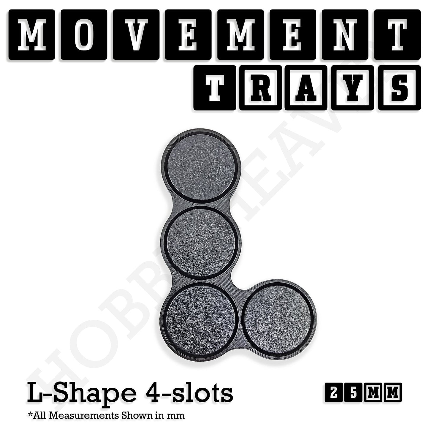 25mm Movement Trays for Tabletop Games | Waargaming | Full Range
