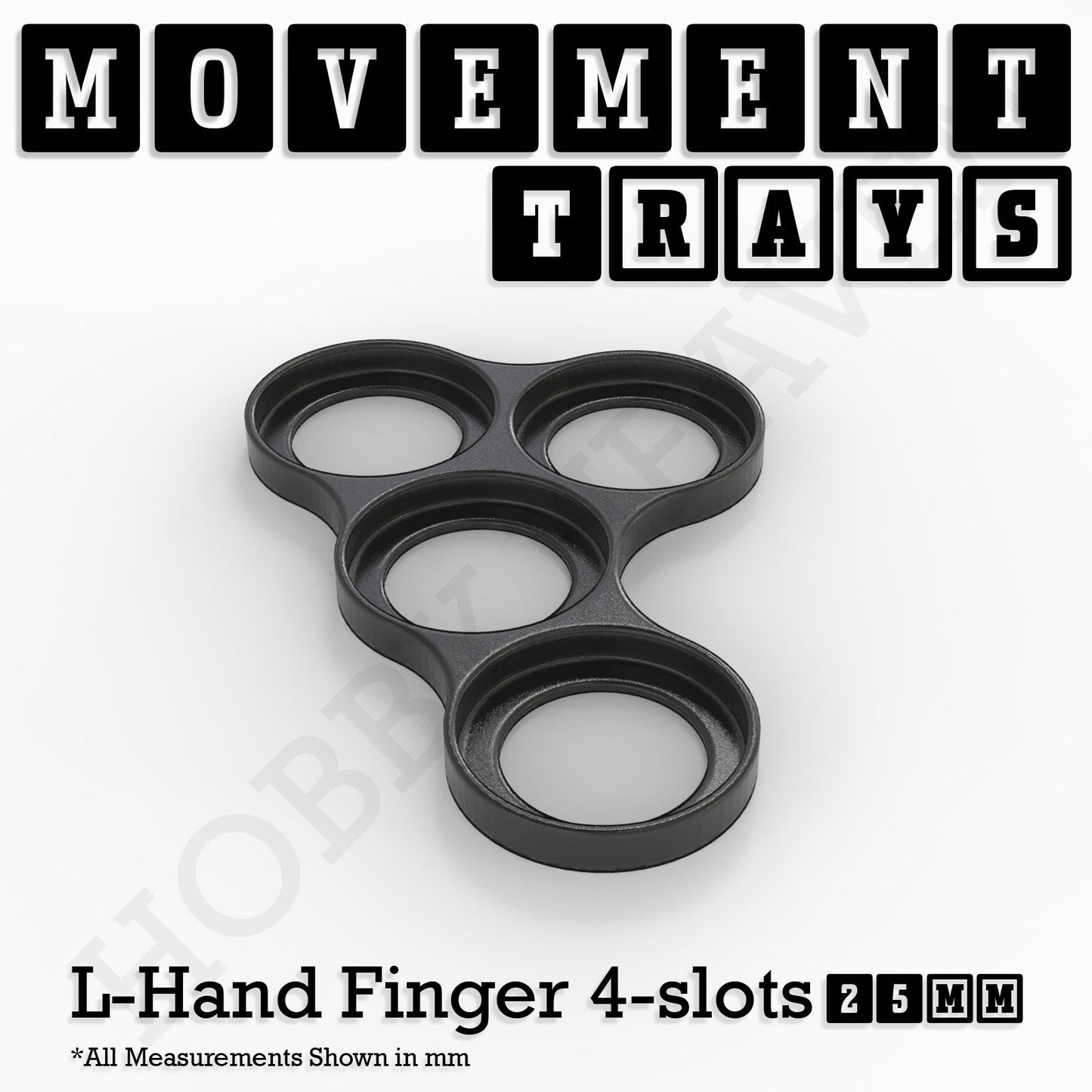 25mm Movement Trays for Tabletop Games | Waargaming | Full Range