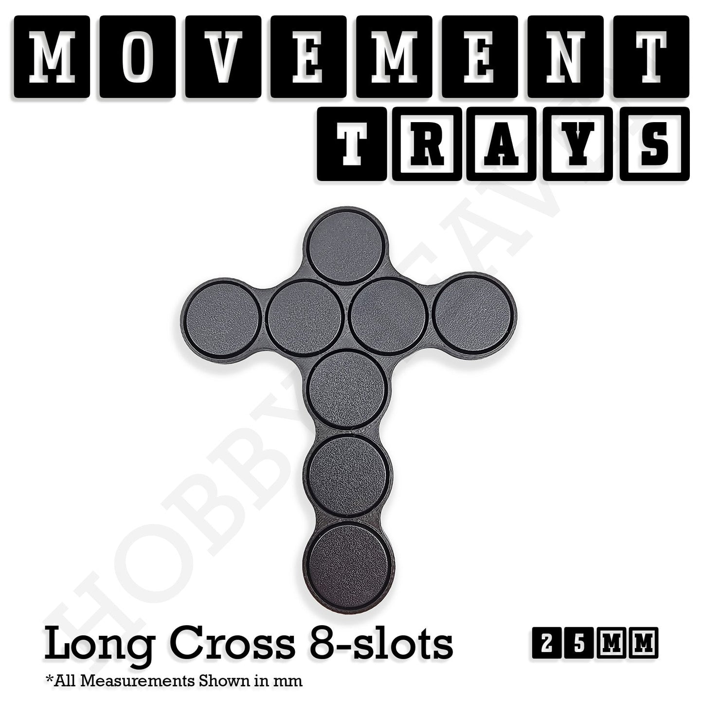 25mm Movement Trays for Tabletop Games | Waargaming | Full Range