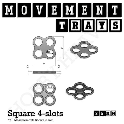 25mm Movement Trays for Tabletop Games | Waargaming | Full Range
