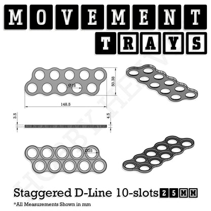 25mm Movement Trays for Tabletop Games | Waargaming | Full Range