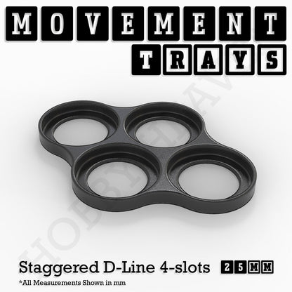 25mm Movement Trays for Tabletop Games | Waargaming | Full Range