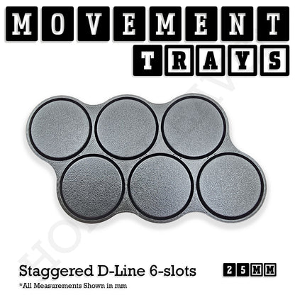 25mm Movement Trays for Tabletop Games | Waargaming | Full Range