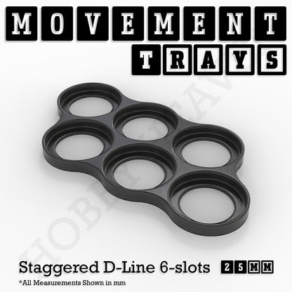 25mm Movement Trays for Tabletop Games | Waargaming | Full Range